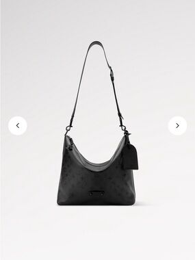 Louis Vuitton Black Vagabond Hobo Shoulder Bag